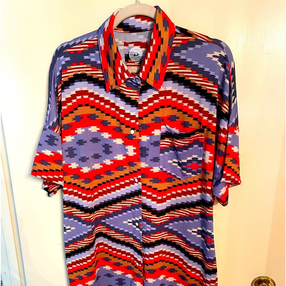 Double D Ranch Multicolor Patterned Dress
